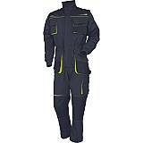 Pracovní montérková kombinéza EMERTON STRETCH, černá/žlutá