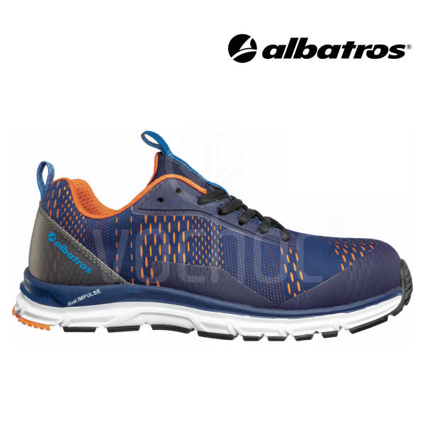 Bezpečnostní polobotka ALBATROS AER55 Impulse Blue Orange Low S1P ESD