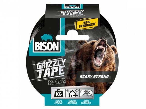 Lepicí páska BISON GRIZZLY TAPE 10 m černá