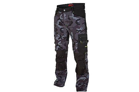 Zimní softshellové kalhoty Bennon CAMOS TROUSERS, černá/šedá