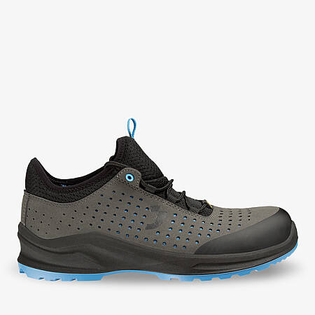 Bezpečnostní polobotka SAFETY JOGGER MODULO S1PS LOW PERF ESD non-metall, šedá/modrá
