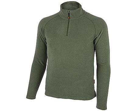 Fleecová mikina Bennon POLAROS SWEATSHIRT, zelená