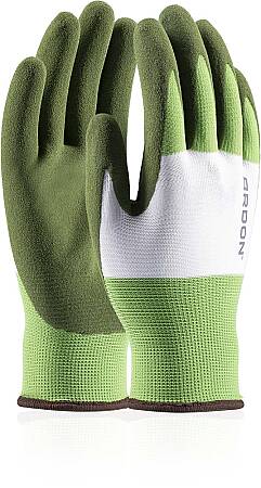 Máčené rukavice Ardon 4Xstretch, zeleno-bílá